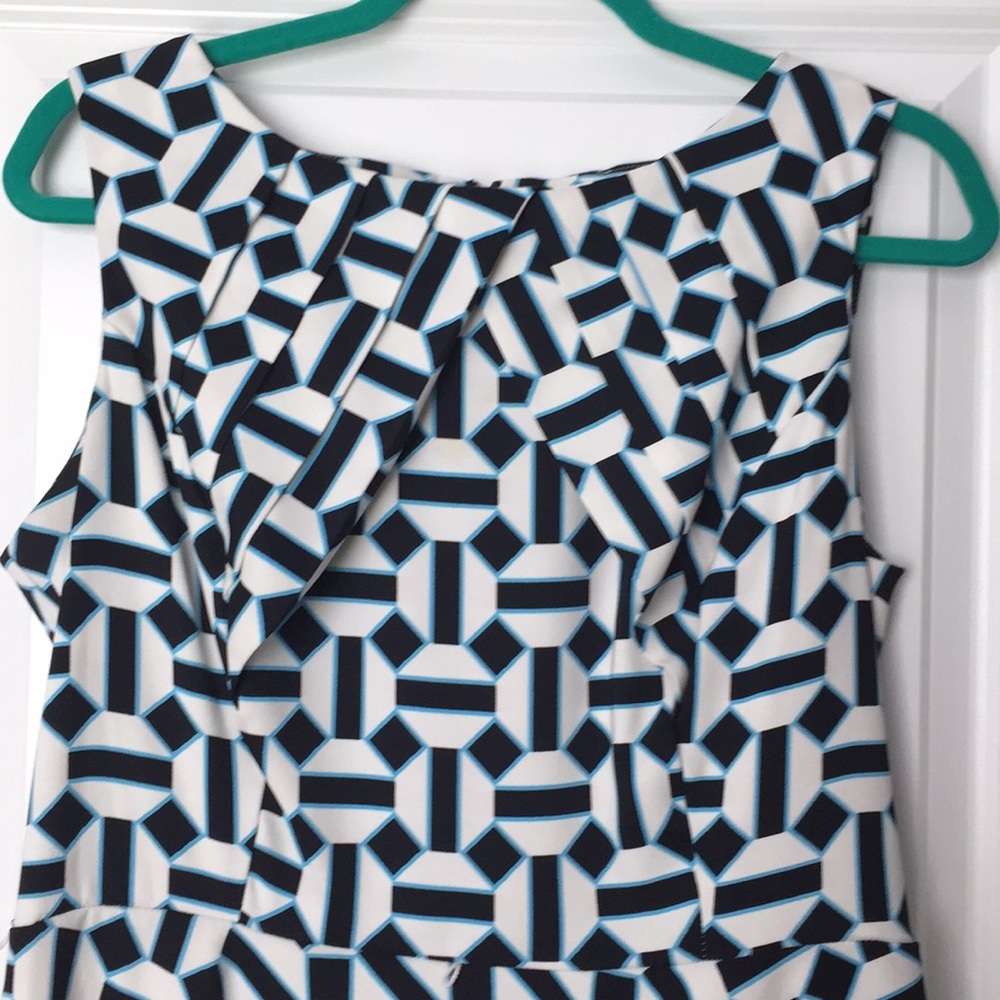 Blue, black, and white Dress size 14 - Picture 2 of 4